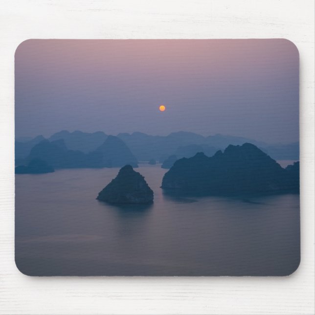 Sunset over Halong Bay - Vietnam, Asia Mouse Mat (Front)