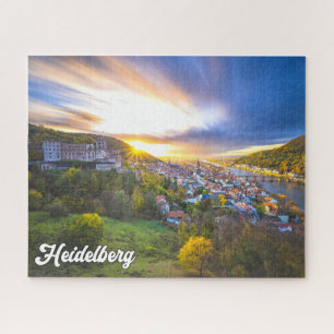 Sunset Over Heidelberg, Germany Jigsaw Puzzle