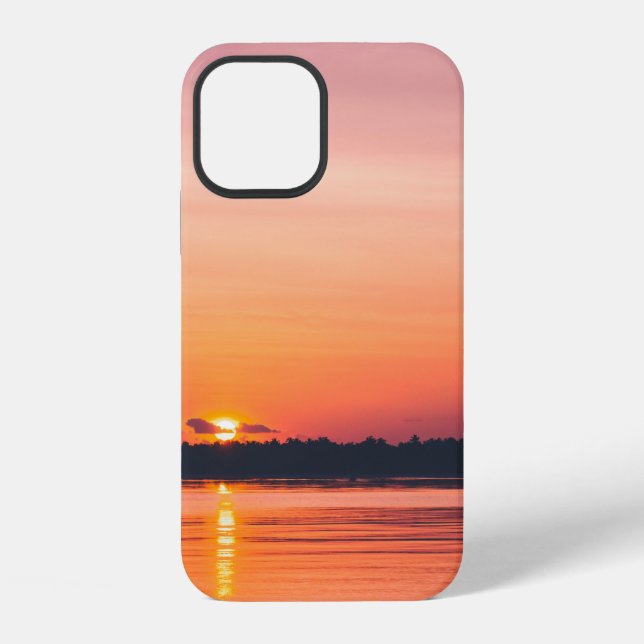 SUNSET OVER HORIZON iPhone CASE (Back)