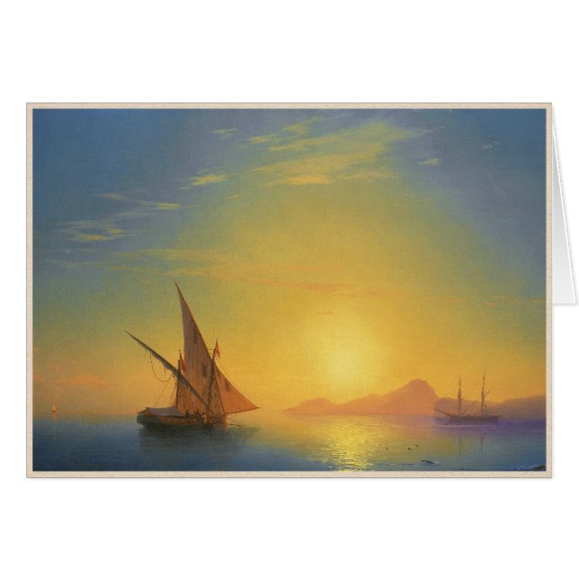 Sunset over Ischia Ivan Aivazovsky seascape waters (Front Horizontal)