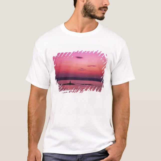 Sunset over Isle of Skye, from Mallaig, T-Shirt (Front)