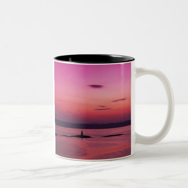 Sunset over Isle of Skye, from Mallaig, Two-Tone Coffee Mug (Right)