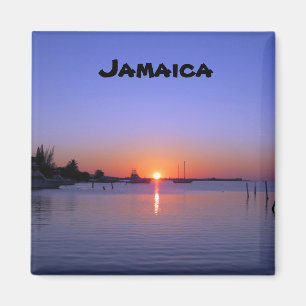 SUNSET OVER JAMAICA MAGNET