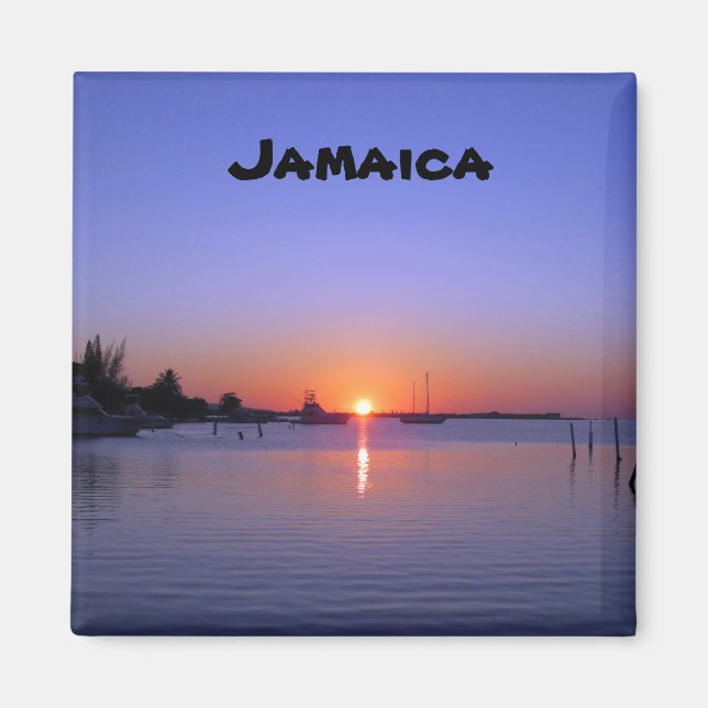 SUNSET OVER JAMAICA MAGNET (Front)