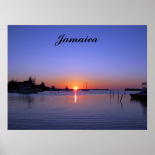 SUNSET OVER JAMAICA POSTER