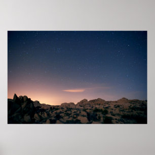 Sunset Over Joshua Tree National Park Poster