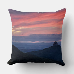 Sunset over Lake Alpsee and surrounding mountains  Cushion