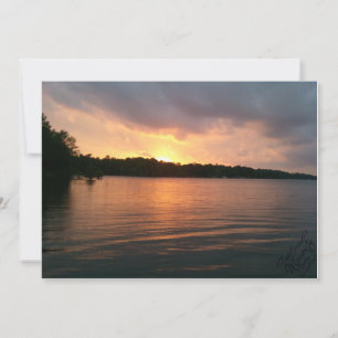 Sunset Over Lake Marion - Invitation