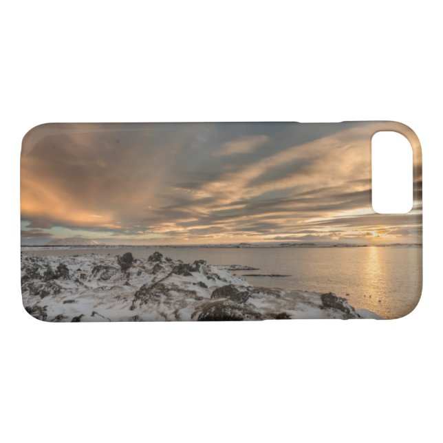 Sunset over lake Myvatn, Iceland Case-Mate iPhone Case (Back (Horizontal))
