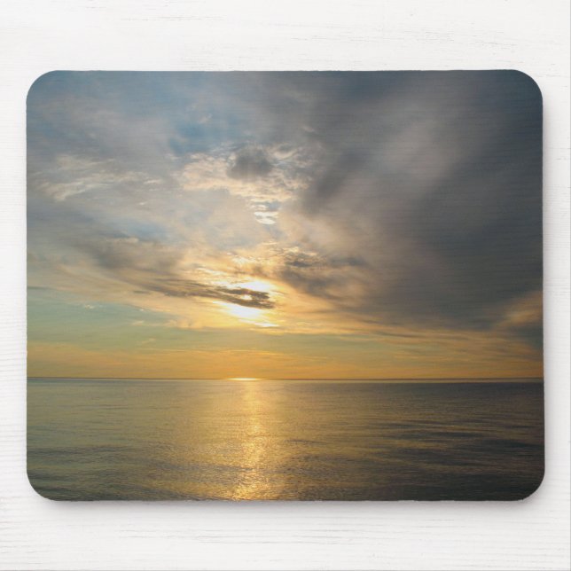 Sunset Over Lake Superior — The Breakers Mouse Mat (Front)