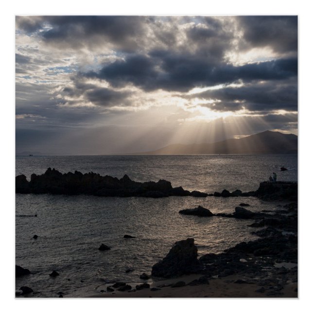 Sunset over Lanzarote Poster (Front)
