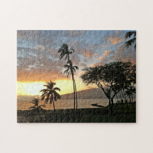 Sunset Over Maalaea Bay, Maui Jigsaw Puzzle