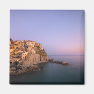 Sunset over Manarola village in Cinque Terre Magnet
