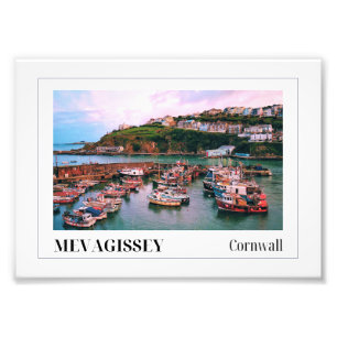 Sunset over Mevagissey, Cornwall Photo Print