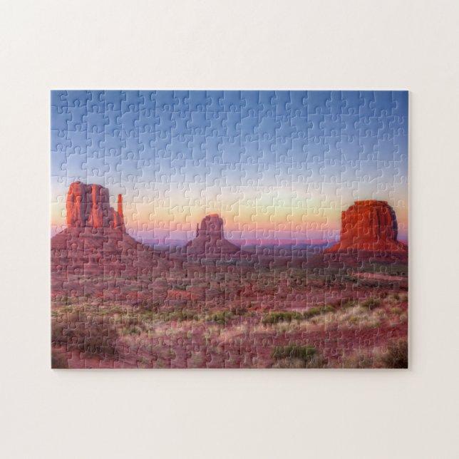 Sunset Over Monument Valley Arizona Jigsaw Puzzle (Horizontal)