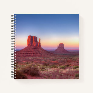 Sunset Over Monument Valley Arizona Notebook