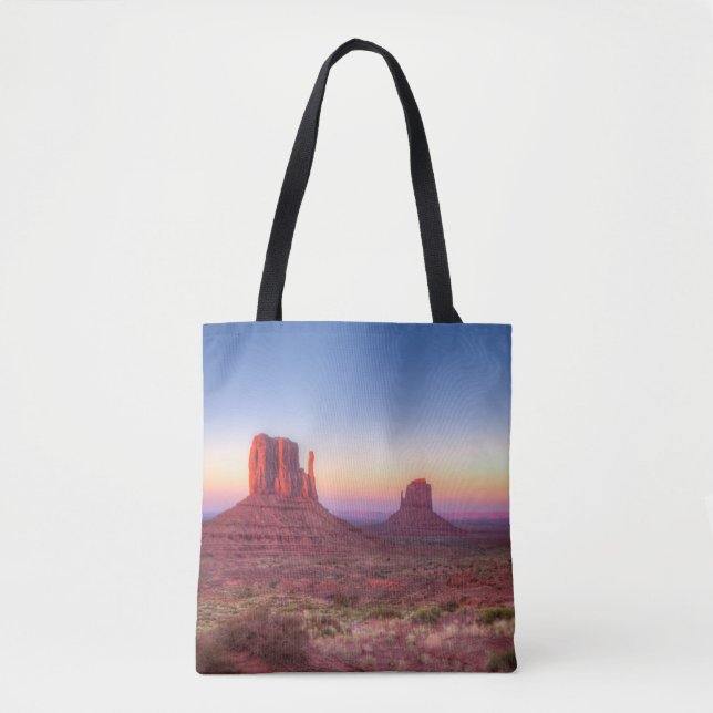Sunset Over Monument Valley Arizona Tote Bag (Front)