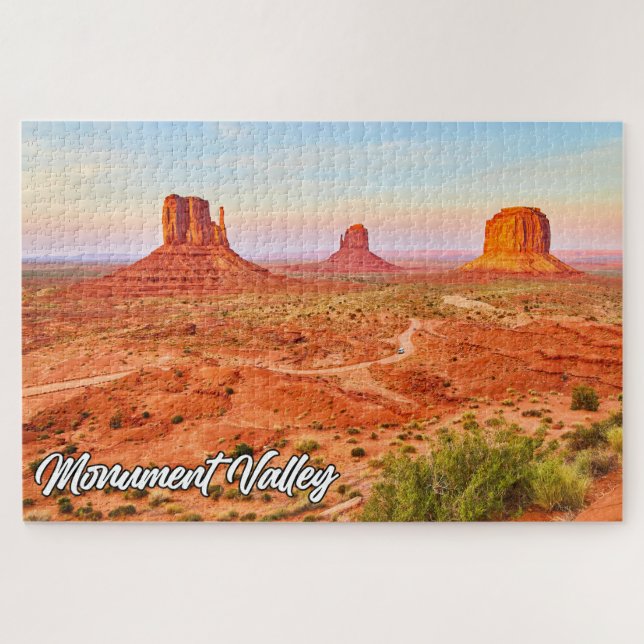 Sunset Over Monument Valley, Arizona, USA Jigsaw Puzzle (Horizontal)