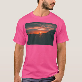 Sunset Over Mountains Active T-Shirt