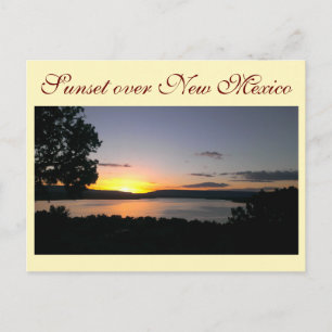 Sunset over New Mexico Postcard