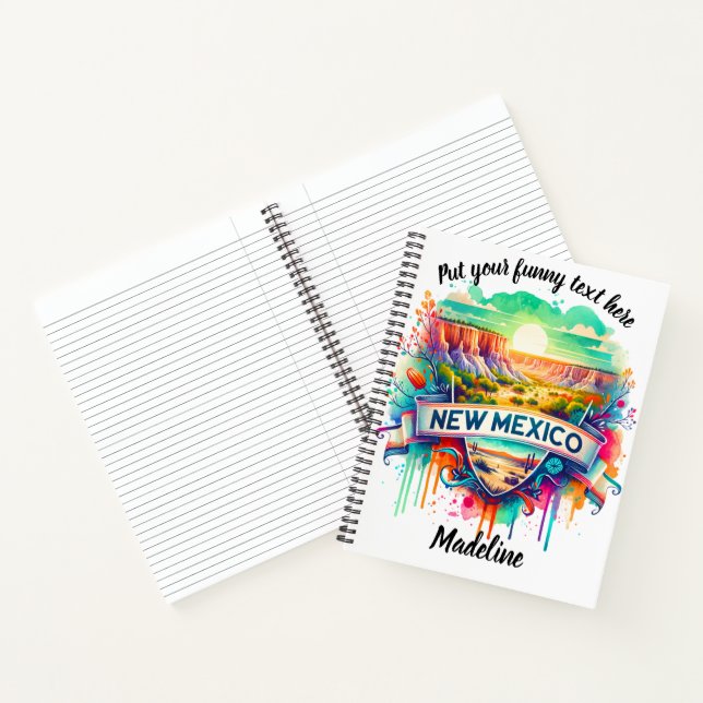 Sunset over New Mexico's vibrant art scene Notebook (Inside)