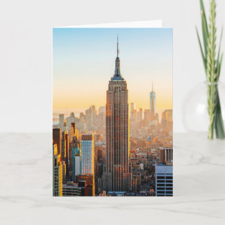 Sunset Over New York Card