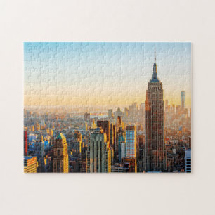 Sunset Over New York Jigsaw Puzzle