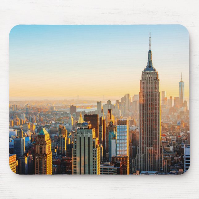 Sunset Over New York Mouse Mat (Front)