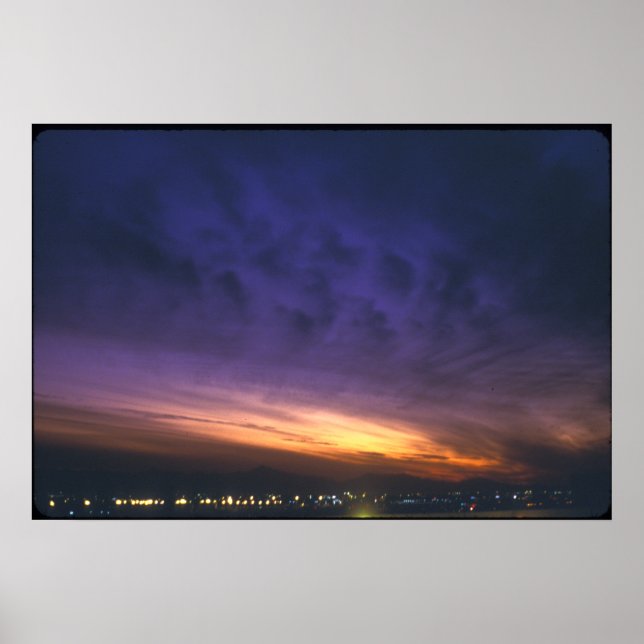 Sunset over Phoenix Poster (Front)