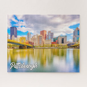 Sunset Over Pittsburgh, Pennsylvania Jigsaw Puzzle