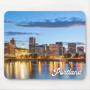 Sunset Over Portland, Oregon Mouse Mat