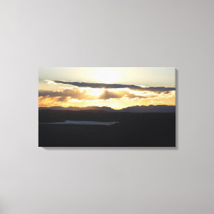 Sunset Over Rampart Reservoir Colorado Canvas Print