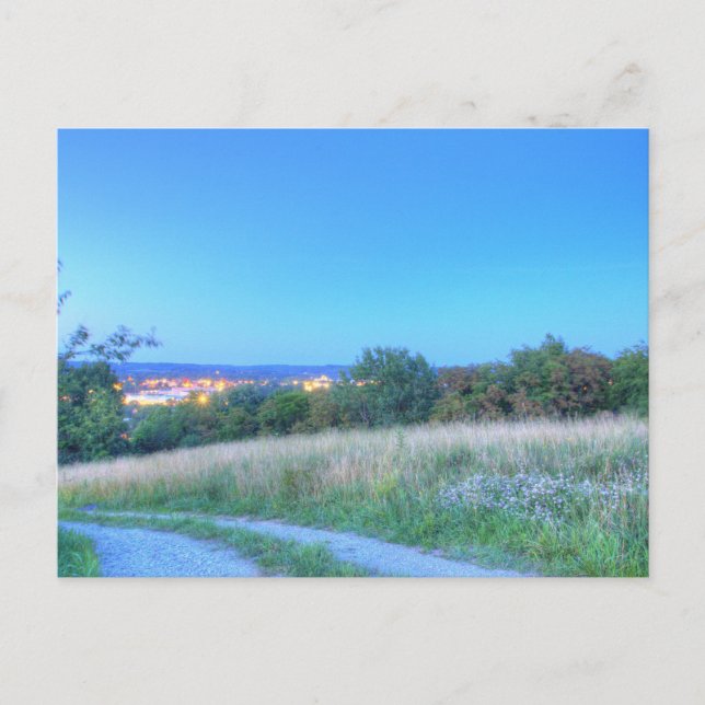 Sunset over Red Hill, Dover, Ohio Postcard (Front)