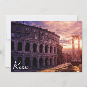 Sunset over Rome Colosseum