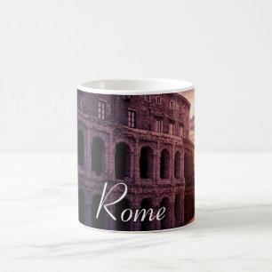 Sunset over Rome Colosseum in Rome Coffee Mug