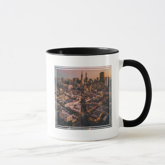 Sunset Over San Francisco Financial District Mug (Right)