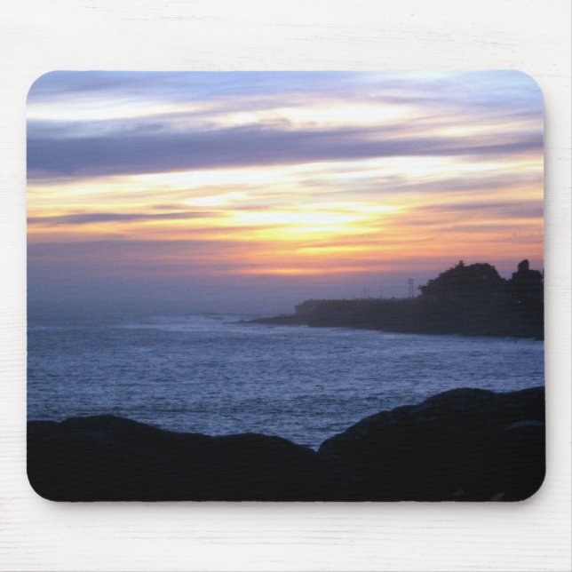 Sunset over Santa Cruz Mouse Mat (Front)