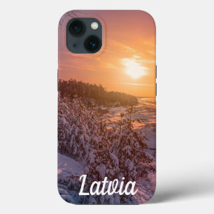 Sunset over snow sea coast Case-Mate iPhone case