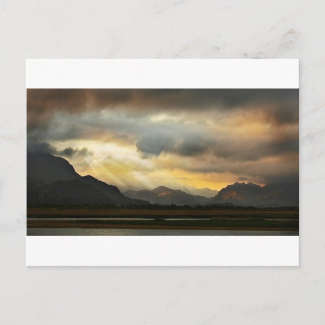 Sunset over Snowdonia Postcard (Front)