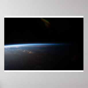 Sunset Over South America Poster