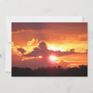 Sunset over St. Augustine, Florida - Flat card