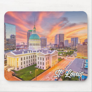 Sunset Over St. Louis, Missouri, USA Mouse Mat