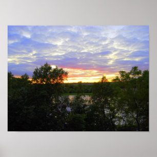 Sunset over Stilwell Pond (16x12) Poster
