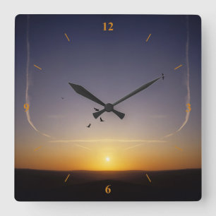 Sunset over Sussex Square Wall Clock