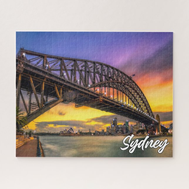 Sunset Over Sydney, Australia Jigsaw Puzzle (Horizontal)