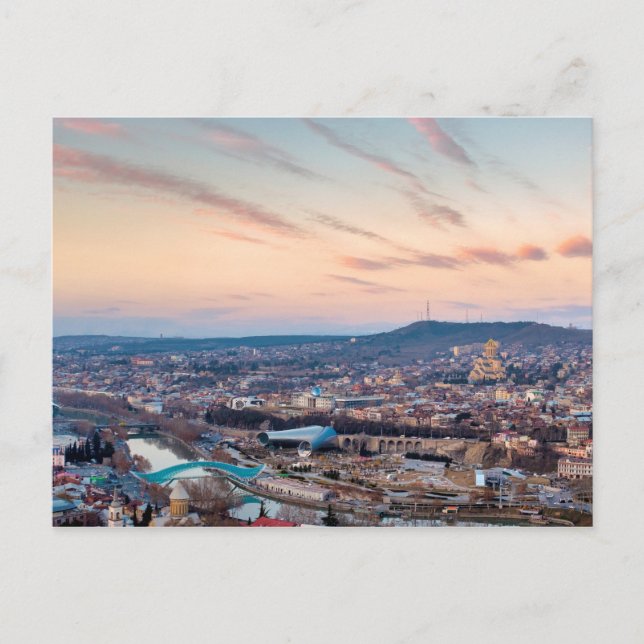 Sunset over Tbilisi Postcard (Front)