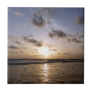 Sunset over the Arabic Sea Tile