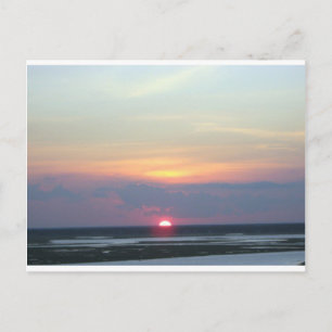 Sunset Over the Bay in Margate, NJ Postcard