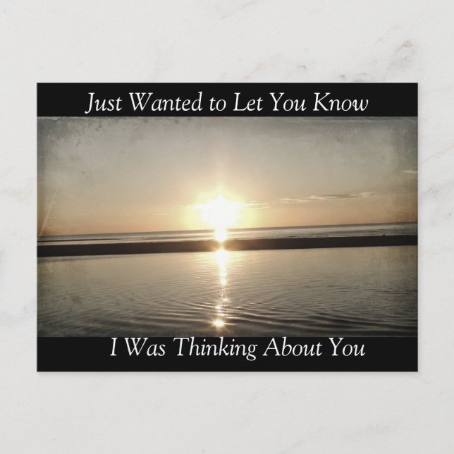 Sunset over the Beach Postcard (Front)