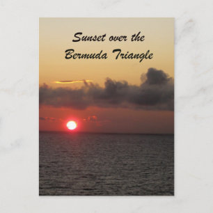 Sunset over the Bermuda Triangle Postcard